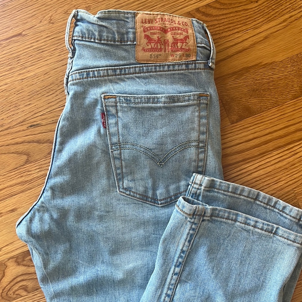 Levi's 514 Men's Slim Straight Leg Jeans Pants Blue Stone 29 X 30